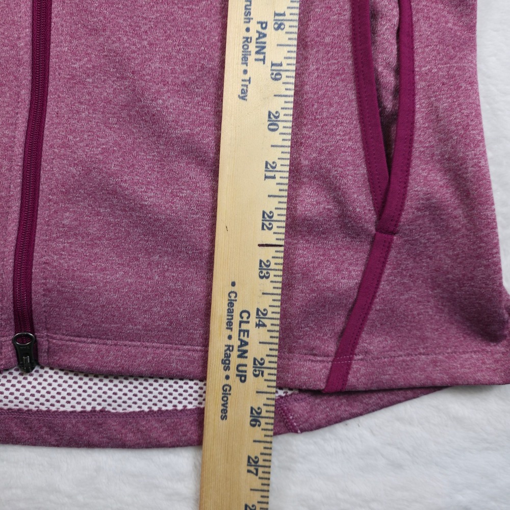 Nike Dri-FIT Full Zip Jacket Womens L Purple Excellent Thumbholes 520334-666 - Picture 6 of 12